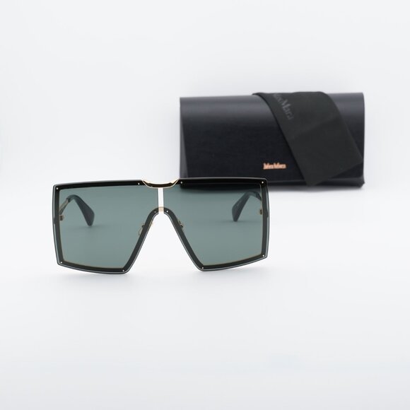 Max Mara MILLER MM0117 30N Shield Sunglasses - Deep Gold/Green main image 8